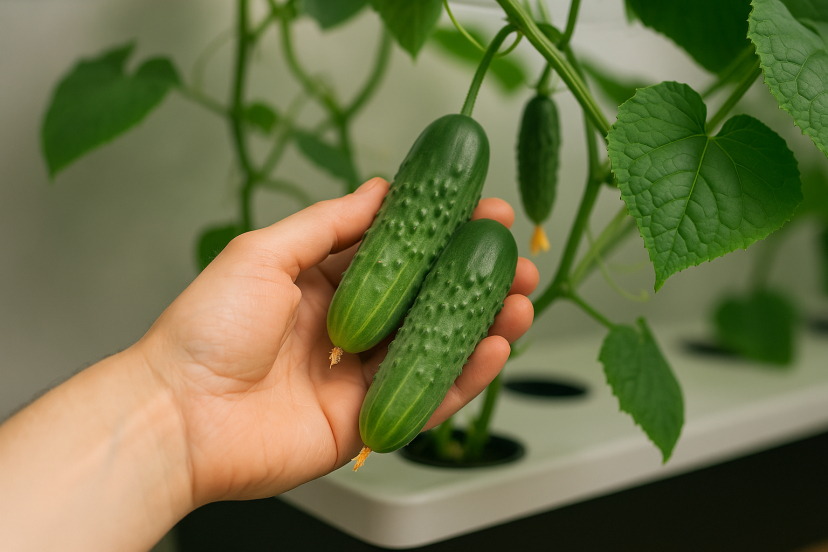 hydroponic cucumbers