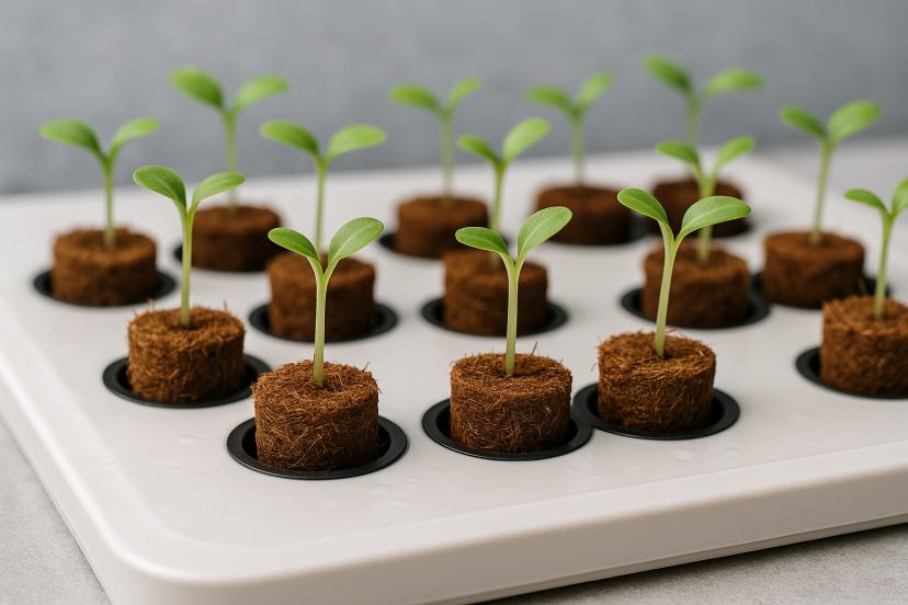 hydroponic grow pods coir