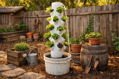 diy hydroponic tower