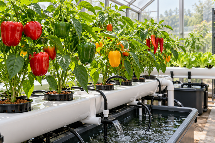 hydroponic peppers